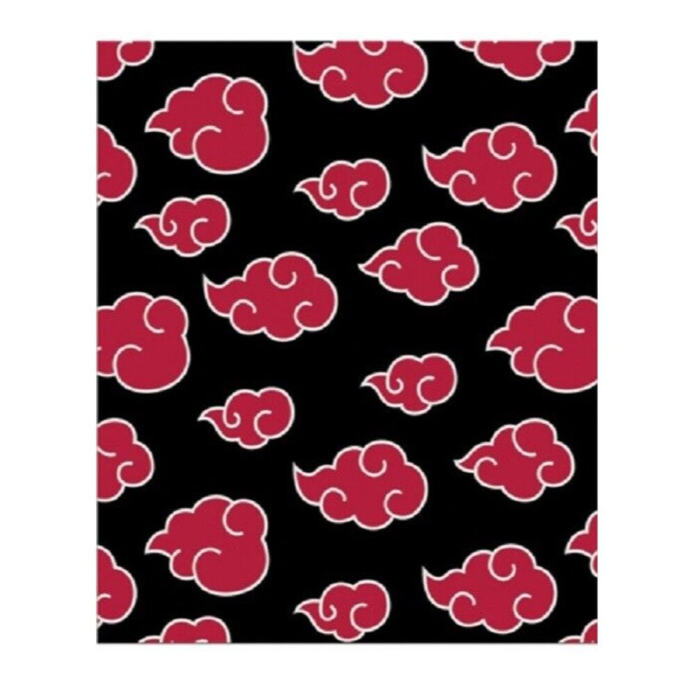 New Akatsuki Naruto Shippuden Plush Fleece Throw Gift Blanket Cloud Symbol Anime